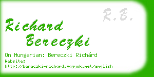 richard bereczki business card